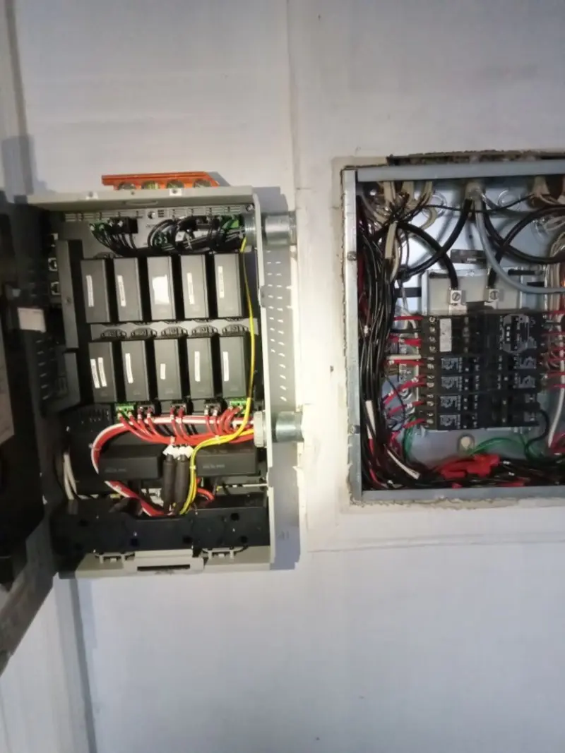 Electrical panel upgrade completed for Indoor Lighting Installation in Le Claire
